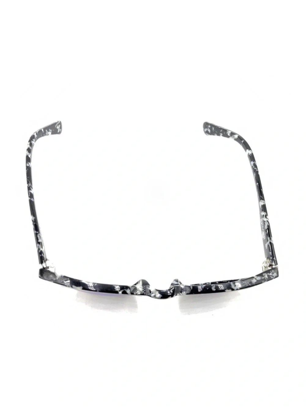 Diff Eyewear Dime II Black White Round Horn Sunglasses Mirrored Blue Brown Lens